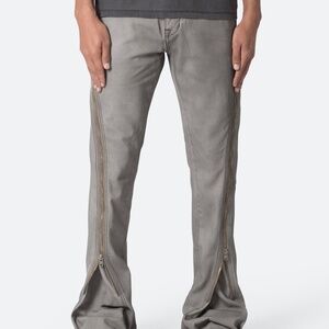 mnml D519 Zipper Flare Denim - Grey Size 33Grey / 33